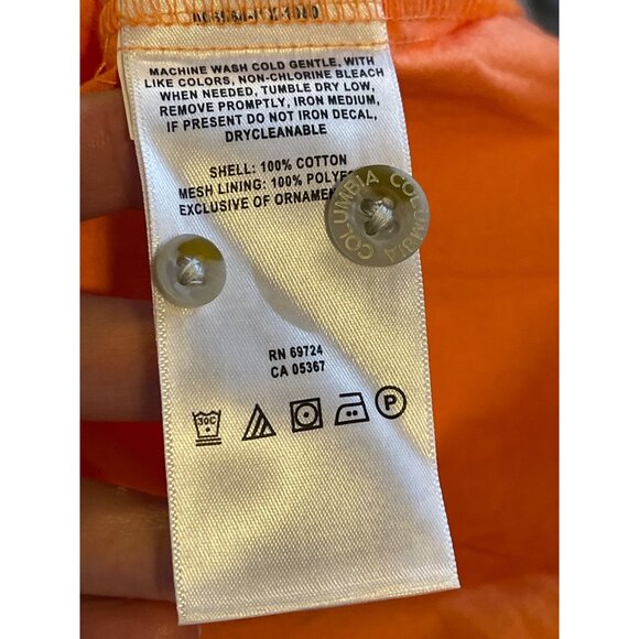 Columbia PFG Professional Fishing Gear LS Shirt Vented Quick Dry Men Size L Oran - Picture 15 of 15